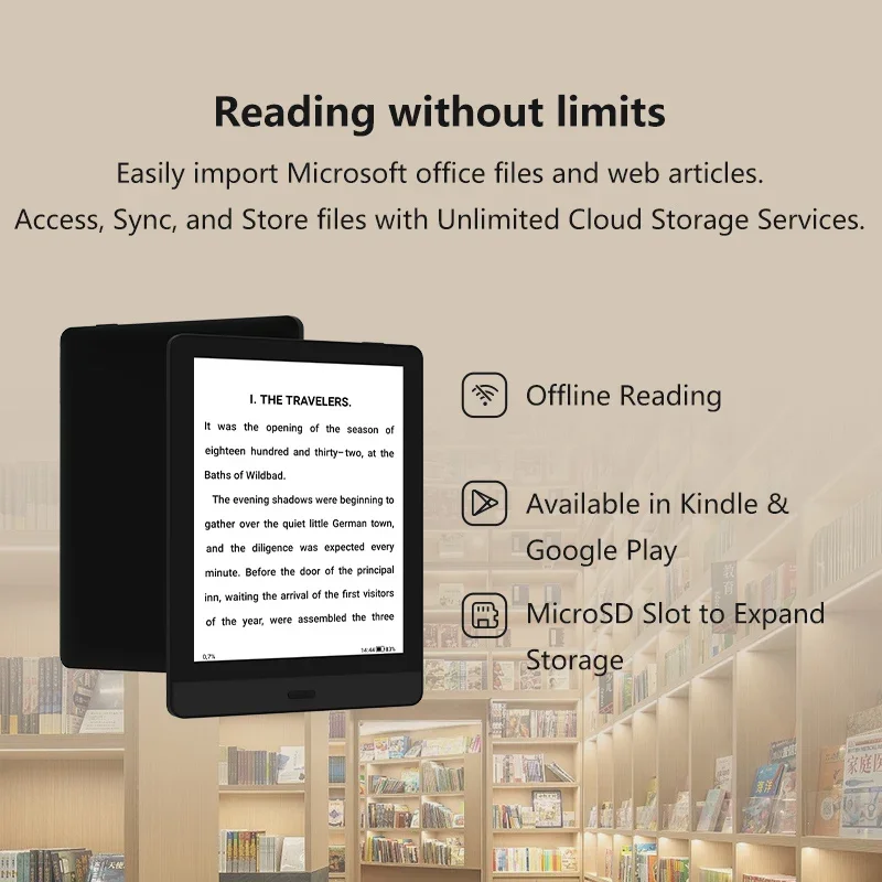 BIGME READ Tragbarer 6-Zoll-E-Paper-E-Book-Reader: Android Open – Bild 3