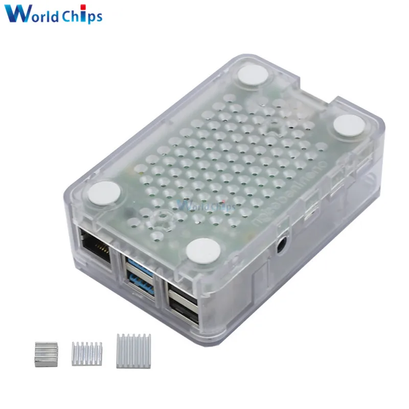 Raspberry Pi 4 Fall Schwarz Weiß Transparent ABS Fall Kunststoff Box – Bild 2
