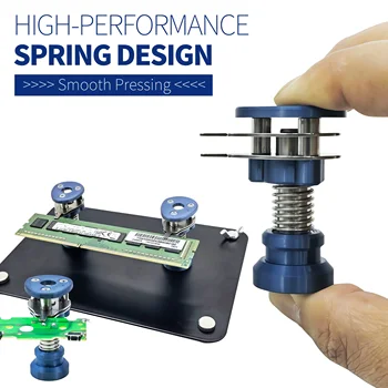 Magnetische Dritte Hand zum Löten, PCB-Halter mit 4 flexiblen Schwanenhalsarmen & Krokodilklemmen