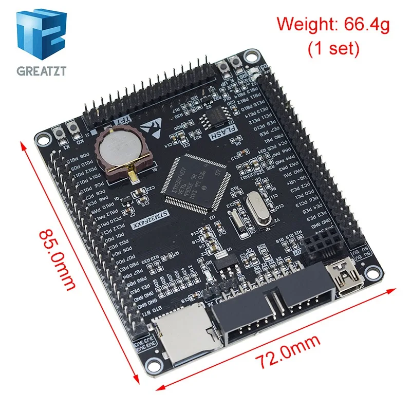 STM32F407VET6 Entwicklungsboard Cortex-M4 STM32 Minimum System – Bild 2