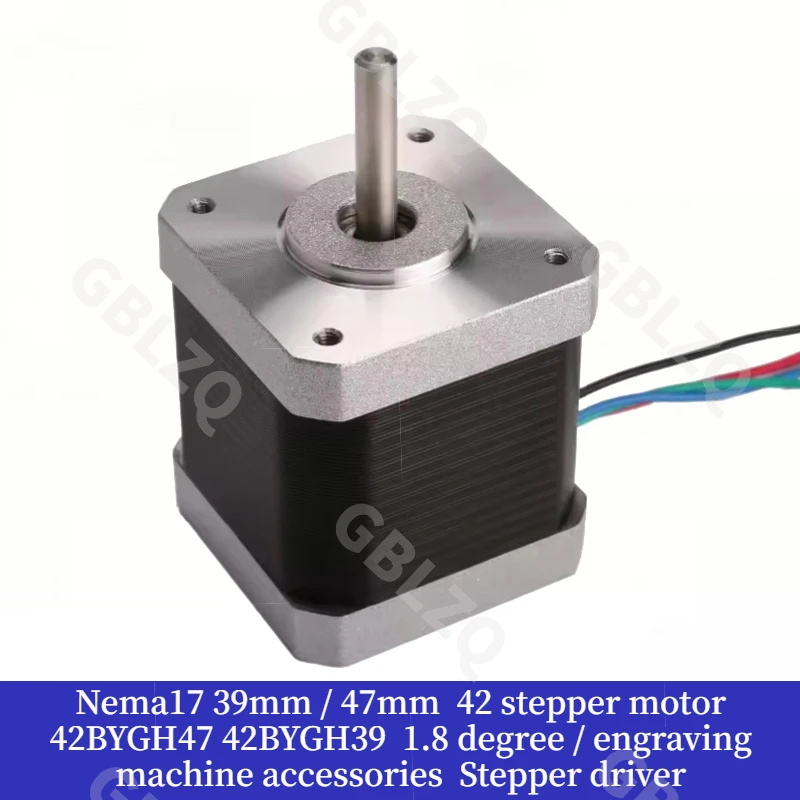Nema17 39mm47mm 42 Schrittmotor 42BYGH47 42BYGH39 1,8 Grad für Graviermaschine Schrittmotortreiber