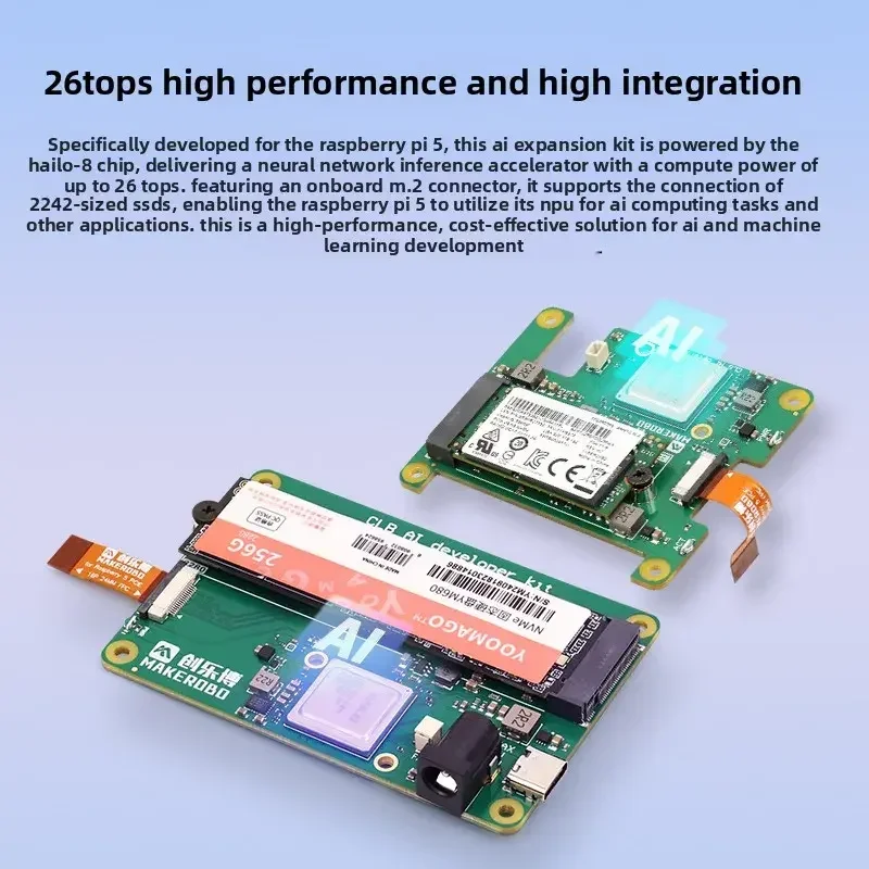 Raspberry Pi 5 Hailo-8 KI-Beschleuniger HAT 13 26 TOPS Intelligentes – Bild 6