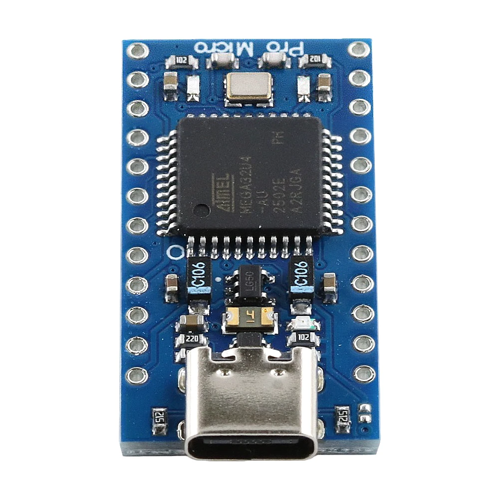 Pro Micro ATmega32U4 5V 16MHz Mikrocontroller-Entwicklungsboard für Arduino Modul Typ-C Mikroschnittstelle