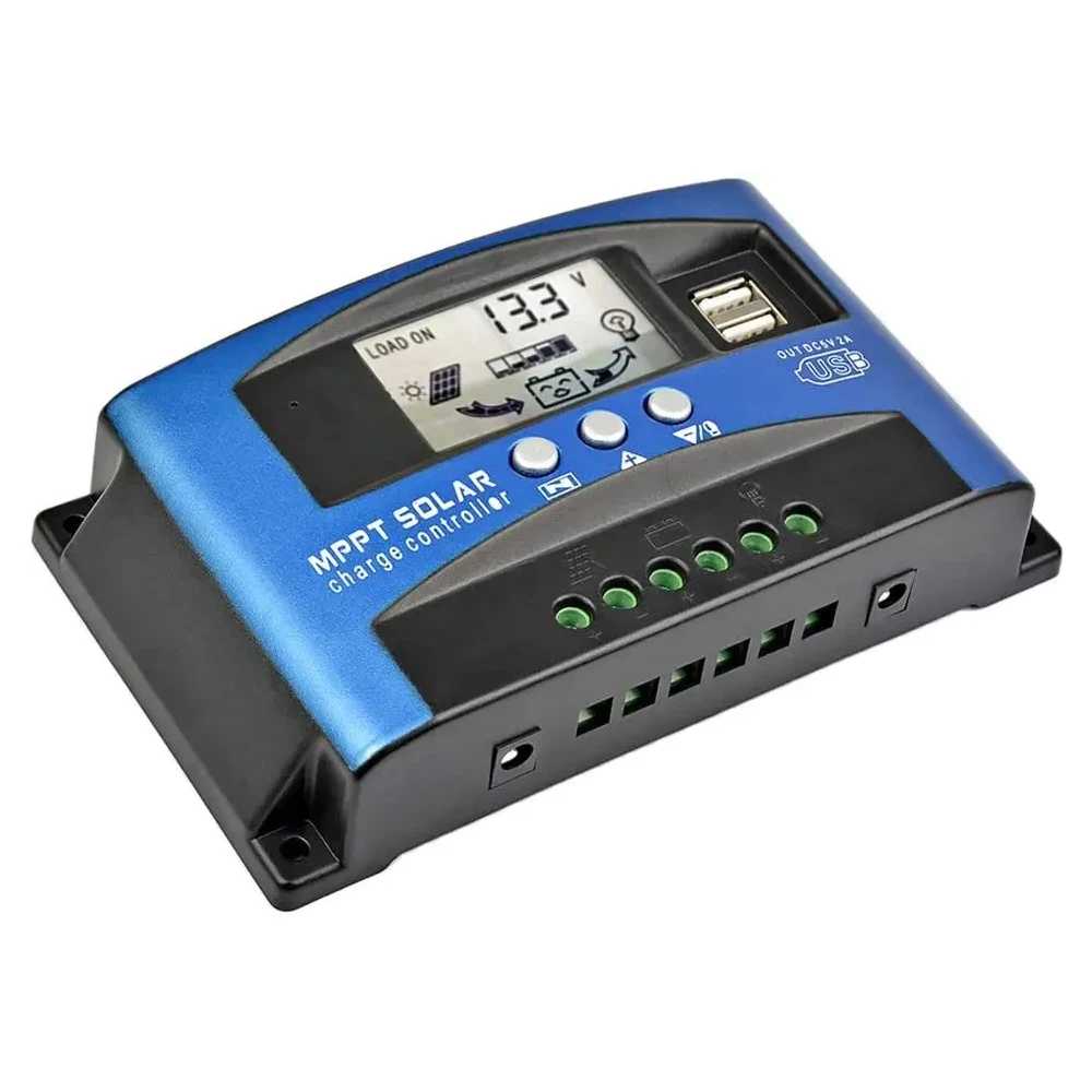 Y&H MPPT Solarladeregler 40A 60A 100A mit Last/Dual USB/LCD 12V 24V – Bild 3