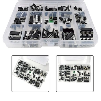 Xl ic chip sortiment 150 stücke oszillator pc817 ne555 lm358 lm324 lm393 tda2030 ne5532 ic chip sortierung