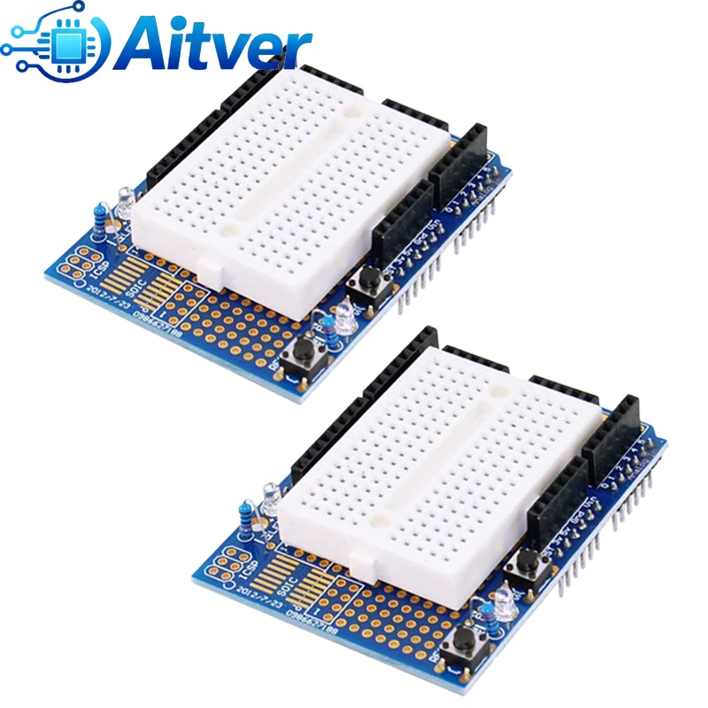 UNO Proto Shield Prototyp-Erweiterungsplatine mit SYB-170 Mini Breadboard, DIY Prototype Shield kompatibel