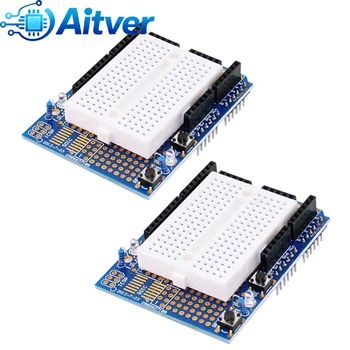UNO Proto Shield Prototyp-Erweiterungsplatine mit SYB-170 Mini Breadboard, DIY Prototype Shield kompatibel