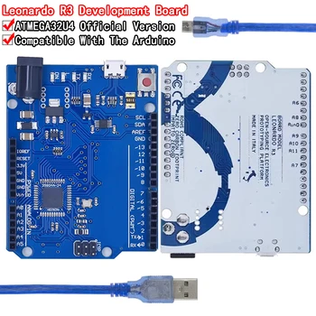 Leonardo R3 Mikrocontroller Atmega32u4 Entwicklung Board Mit USB Kabel Kompatibel für arduino DIY Starter Kit