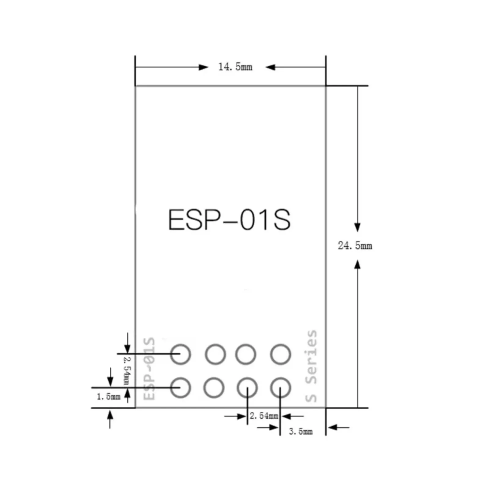 ESP-01S ESP8266 WiFi Wireless Serial Transceiver Modul 4 MB Flash 3,3 – Bild 5