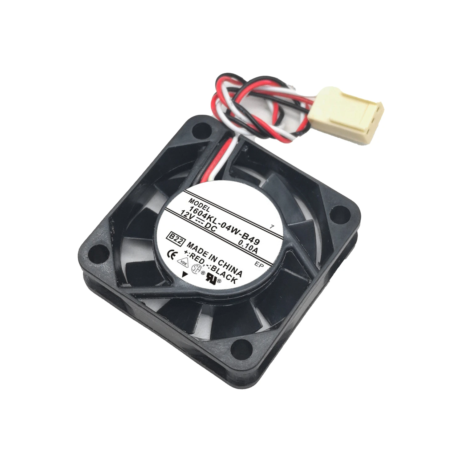 1604KL-04W-B49 4010 4cm Lüfter DC 12V 0,10A 1,2W 40*40*10MM 3-Pin – Bild 5