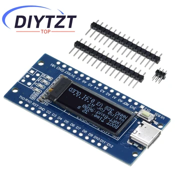 Nano V3.0 Atmega328P Ch340C mit Integriertem 0,91" OLED-Display 128*32 Auflösung IIC I2C Kompatibel