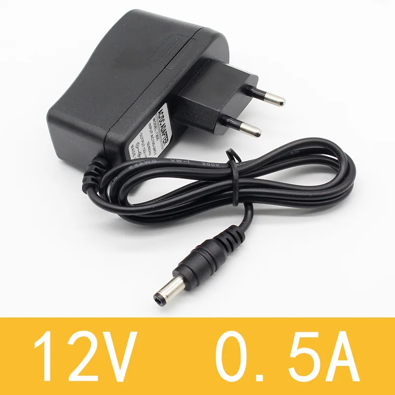 100-240V AC zu DC Netzadapter Ladegerät 5V 12V 1A 2A 0,5A EU-Stecker 5,5mm X 2,5mm/5V3A DC-Stecker Micro-USB