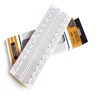 MB-102 Rot-Blaue Linien-Steckplatine 830-Loch-Steckplatine Experimentelle Verbindungsplatte 165 × 55 × 10mm