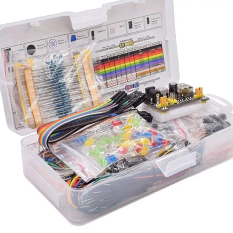 GUT ~ Neues Steckbrett-Set, Elektronik-Komponenten-Starter-DIY-Kit – Bild 4