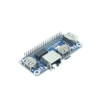 Raspberry Pi Zero W/2 W Ethernet & USB HUB HAT - 10/100M LAN RJ45 + 3-Port USB 2.0 Erweiterungsboard für Home