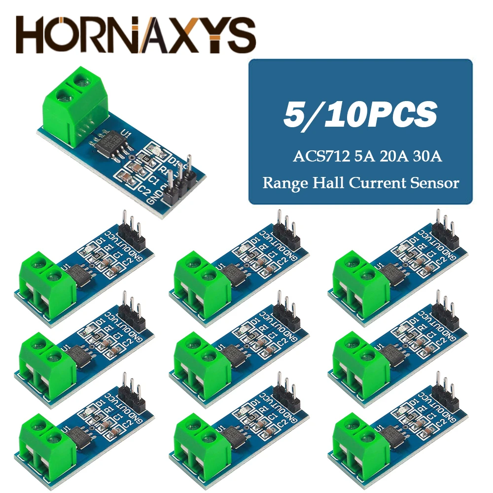 ACS712 5A 20A 30A Range Hall Strom Sensor Modul ACS712 Sensoren Modul Für Arduino DIY elektronische Kit