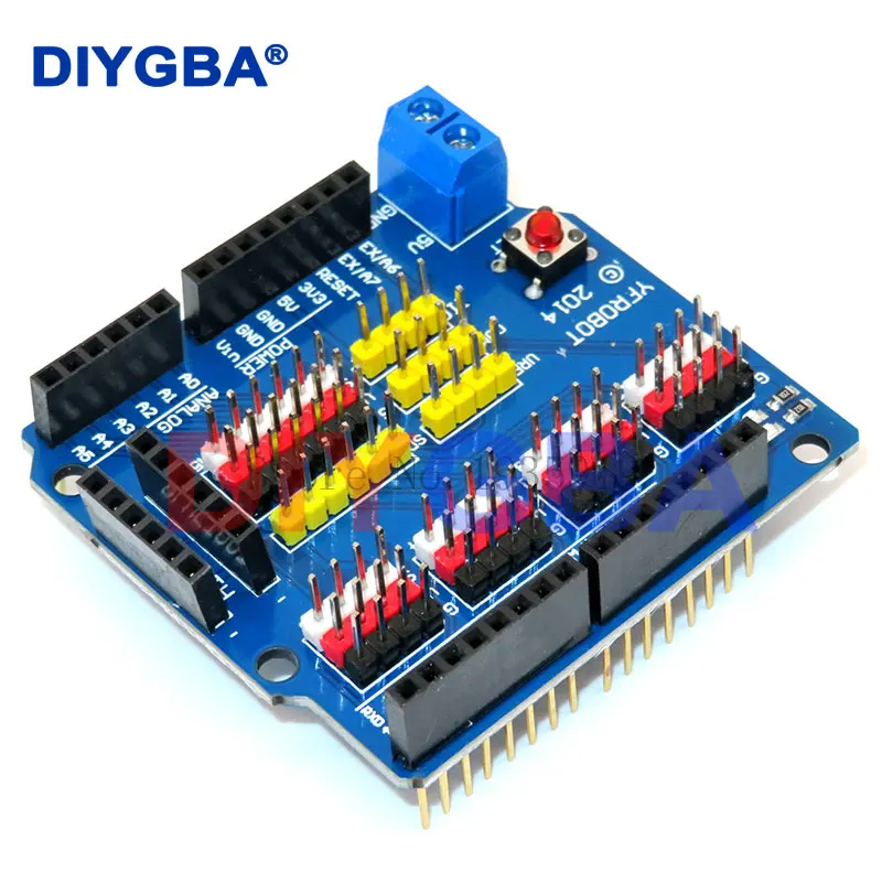 V5 Sensor Shield Erweiterungsplatine Schild für Arduino UNO R3 V5.0 – Bild 2