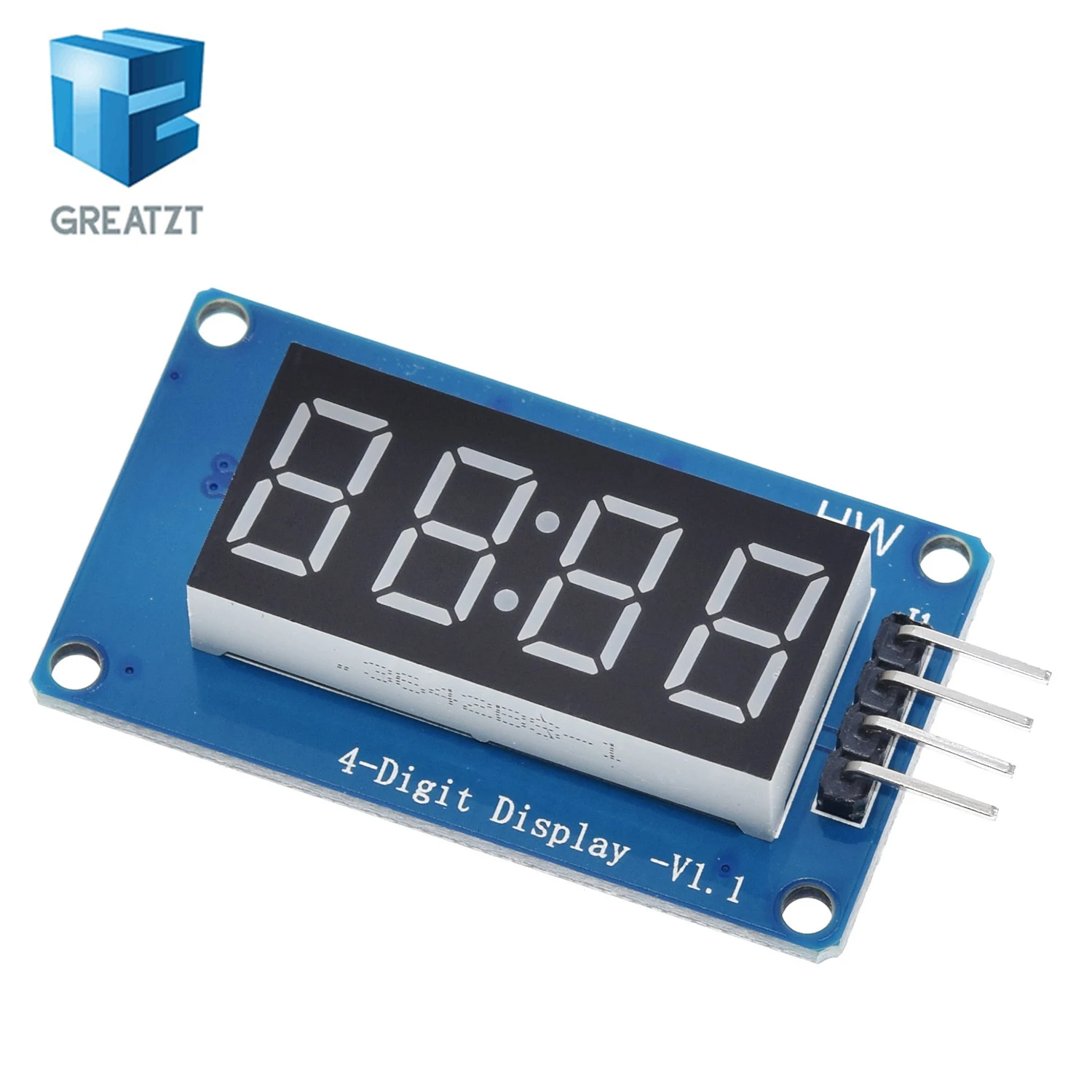 TM1637 LED-Anzeigemodul für Arduino 7 Segment 4 Bits 0,36 Zoll Uhr RED – Bild 2