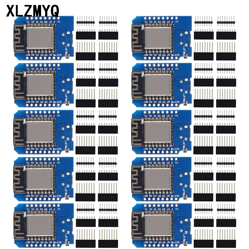 D1 Mini Nodemcu ESP8266 ESP-12 ESP-12F CH340 V2 USB Wemos Wifi Entwicklung Board D1 Mini Nodemcu (10 Stück)