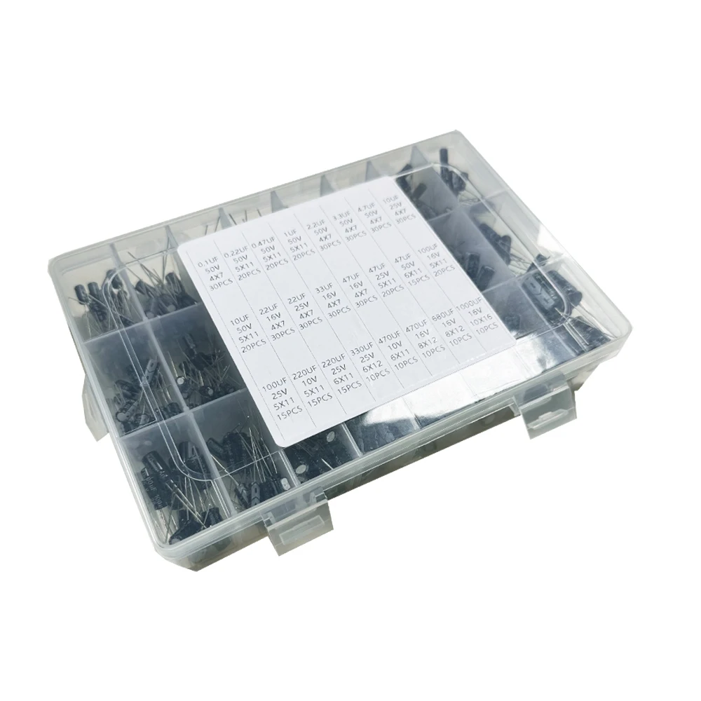 0,1UF-1000UF 24 Werte Aluminium-Elektrolytkondensatoren (510 Stück) – Bild 4