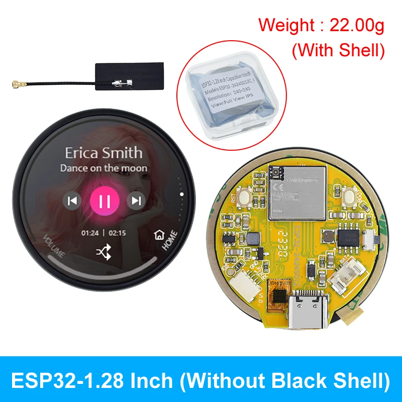 ESP32 LVGL für Arduino Development Board 1,28 Zoll 240*240 IPS Smart Display Bildschirm LCD TFT Modul WiFi