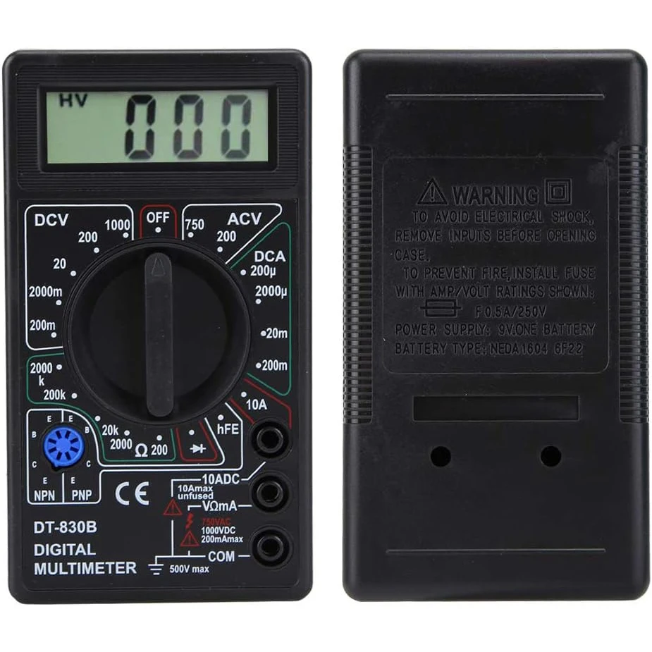 Digitalmultimeter, DT-830B Multifunktionales tragbares – Bild 5