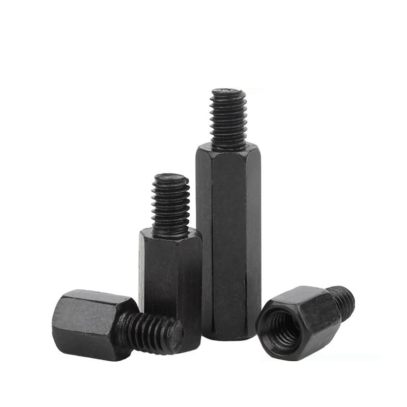 M2 M2,5 M3 M4 M5 M6 Schwarzer Nylon-Abstandshalter, Sechskant – Bild 5