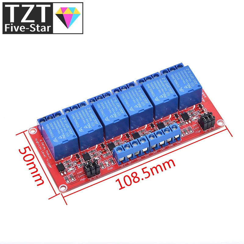 Relaismodul 1 2 4 6 8 Kanal 5V 12V Relaismodul Board Shield – Bild 5