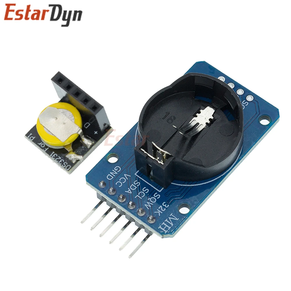 Estardyn DS3231 RTC-Modul Hochpräzise Echtzeituhr I2C AT24C32 Speicher 3,3V-5V für Raspberry Pi