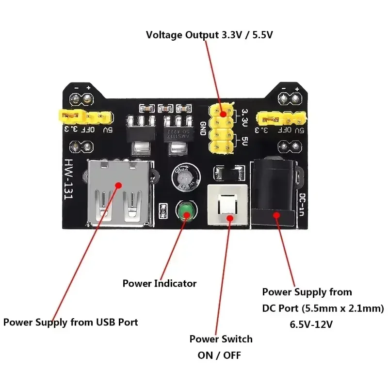 Komplettes Starter-Kit für Arduino Uno, 830-Punkt-Steckbrett + LEDs – Bild 4