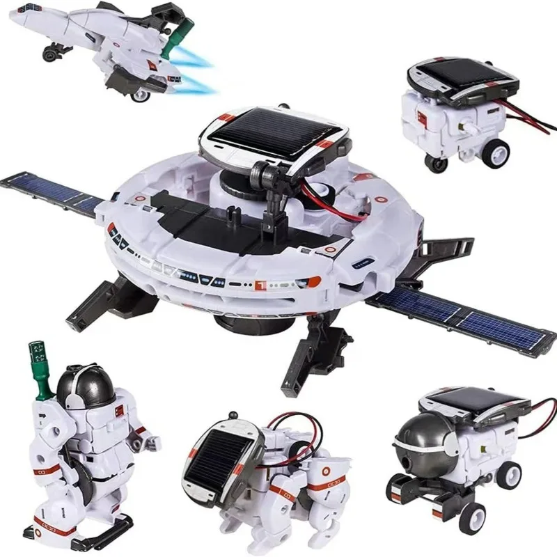 6-in-1 solarbetriebenes STEM-Roboter-Set, DIY, pädagogisches – Bild 6