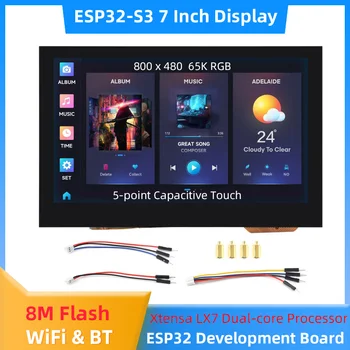 ESP32-S3 Entwicklungsboard 7 Zoll Touch Display 800×480 Xtensa LX7 Dual-Core-Prozessor 8M Flash WiFi BT5