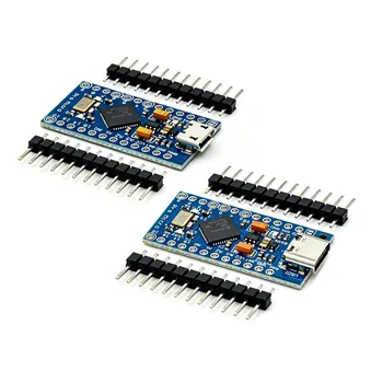 Pro Micro-Modul für Arduino mit 2-reihigem Pin-Header für Leonardo . ATmega32U4 5V/16MHz