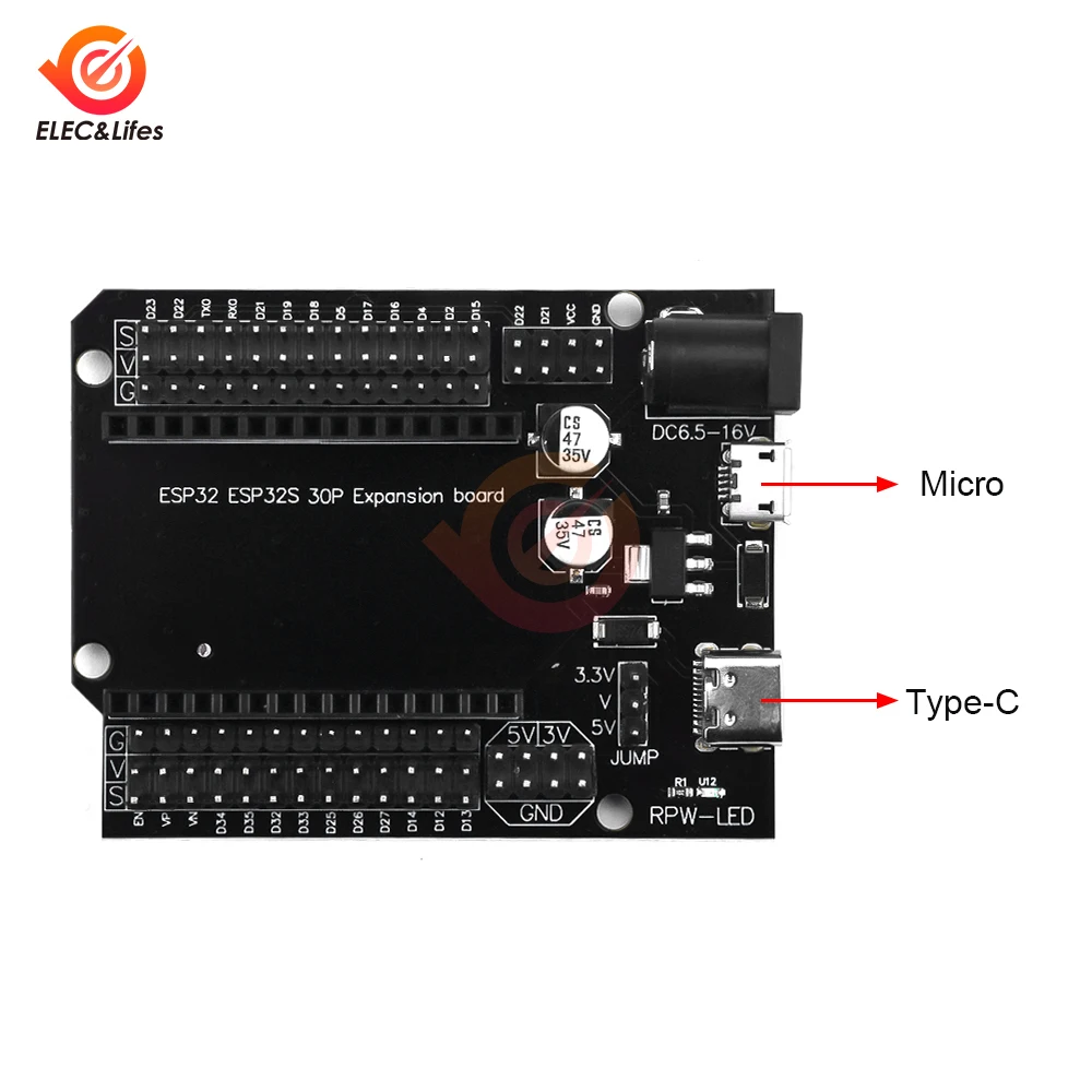ESP32-32S Expansion Development Board 30P DEVKIT V1 Power Board Modul – Bild 4