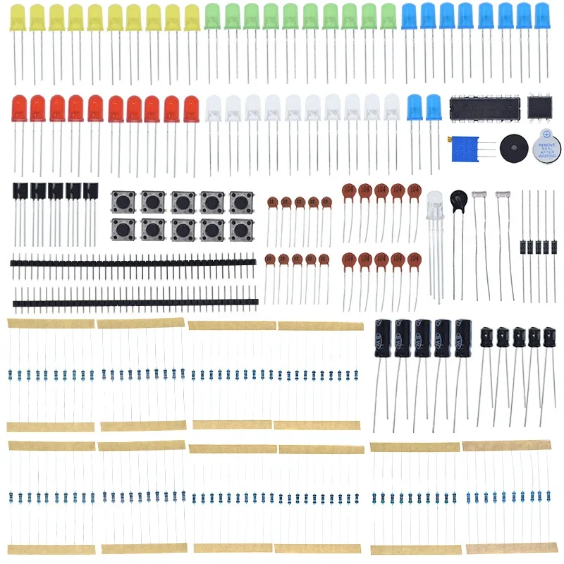UNO R3 Electronics Basic Starter Kit für Arduino UNO MEGA2560 Raspberry Pi mit LED Summer Kondensator