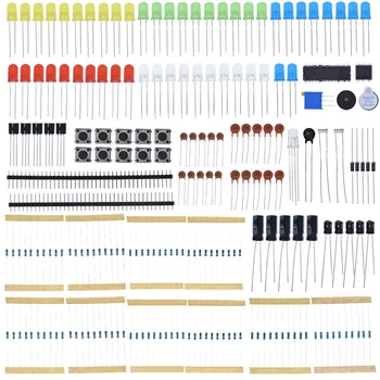 UNO R3 Electronics Basic Starter Kit für Arduino UNO MEGA2560 Raspberry Pi mit LED Summer Kondensator