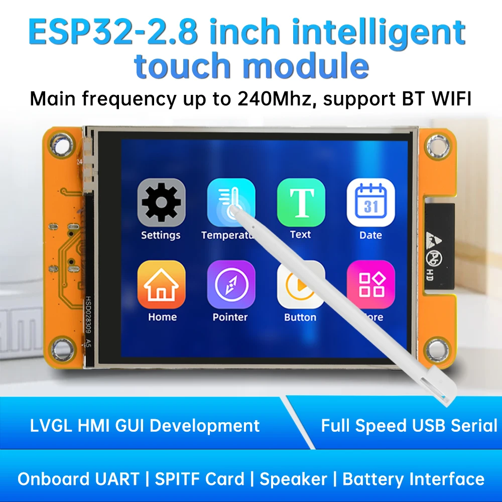 ESP32 LVGL WLAN- und Bluetooth-Entwicklungsboard 2,8 Zoll 240*320 – Bild 3