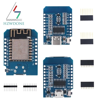 Typ-C Micro USB D1 Mini NodeMcu ESP8266 ESP-12F Mini NodeMCU Lua 4M Bytes WiFi Modul Drahtlose WiFi Modul