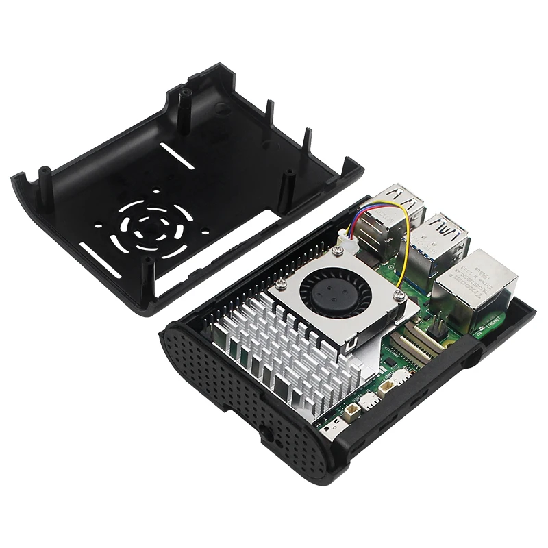 ABS-Gehäuse für Raspberry Pi 5, Kunststoff-Kühlgehäuse, optionaler – Bild 5