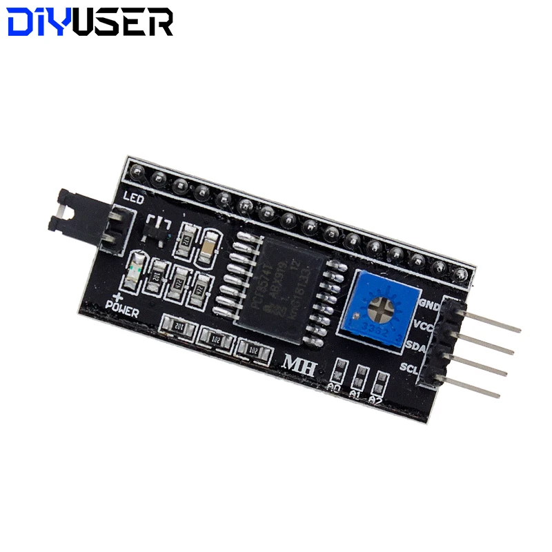 LCD1602 1602 LCD-Modul Blauer / Gelbgrüner Bildschirm 16x2 Zeichen – Bild 6