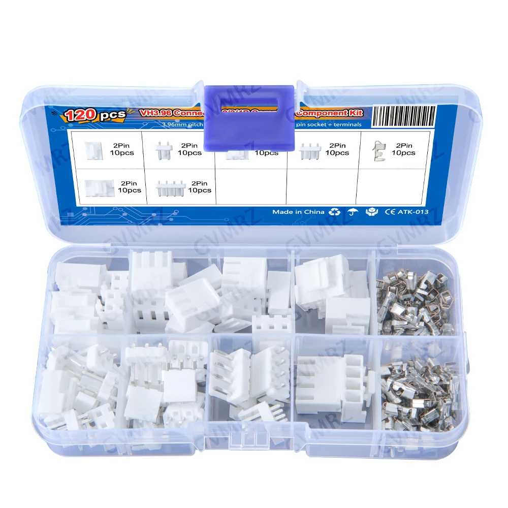 Box JST VH3.96-Pin-Steckverbinder 2/3/4-Pin JST VH 3,96 mm (120 Stück) – Bild 2