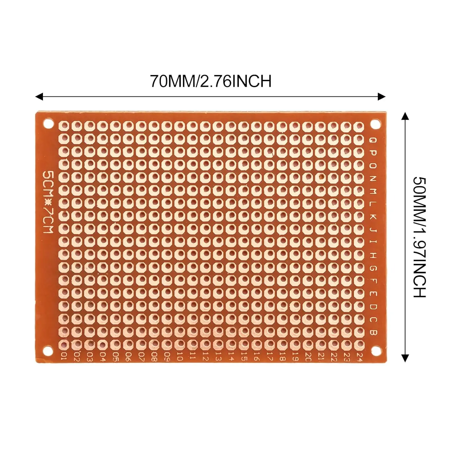 PCB-Prototyp-Platine 5x7cm Protoboard Leiterplatte Steckbrett 432 – Bild 6