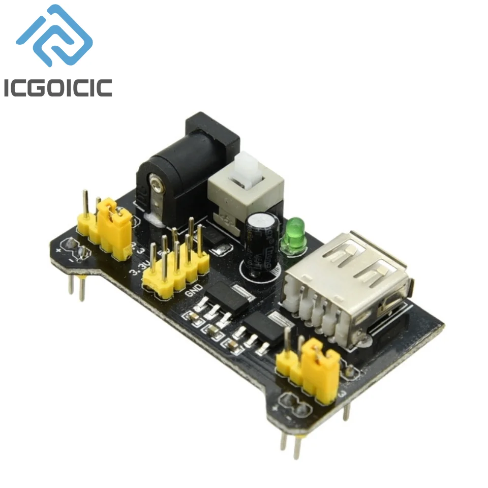Mb102 löt freies Steck brett Netzteil modul 3,3 V/5V DIY Kit Teile – Bild 5