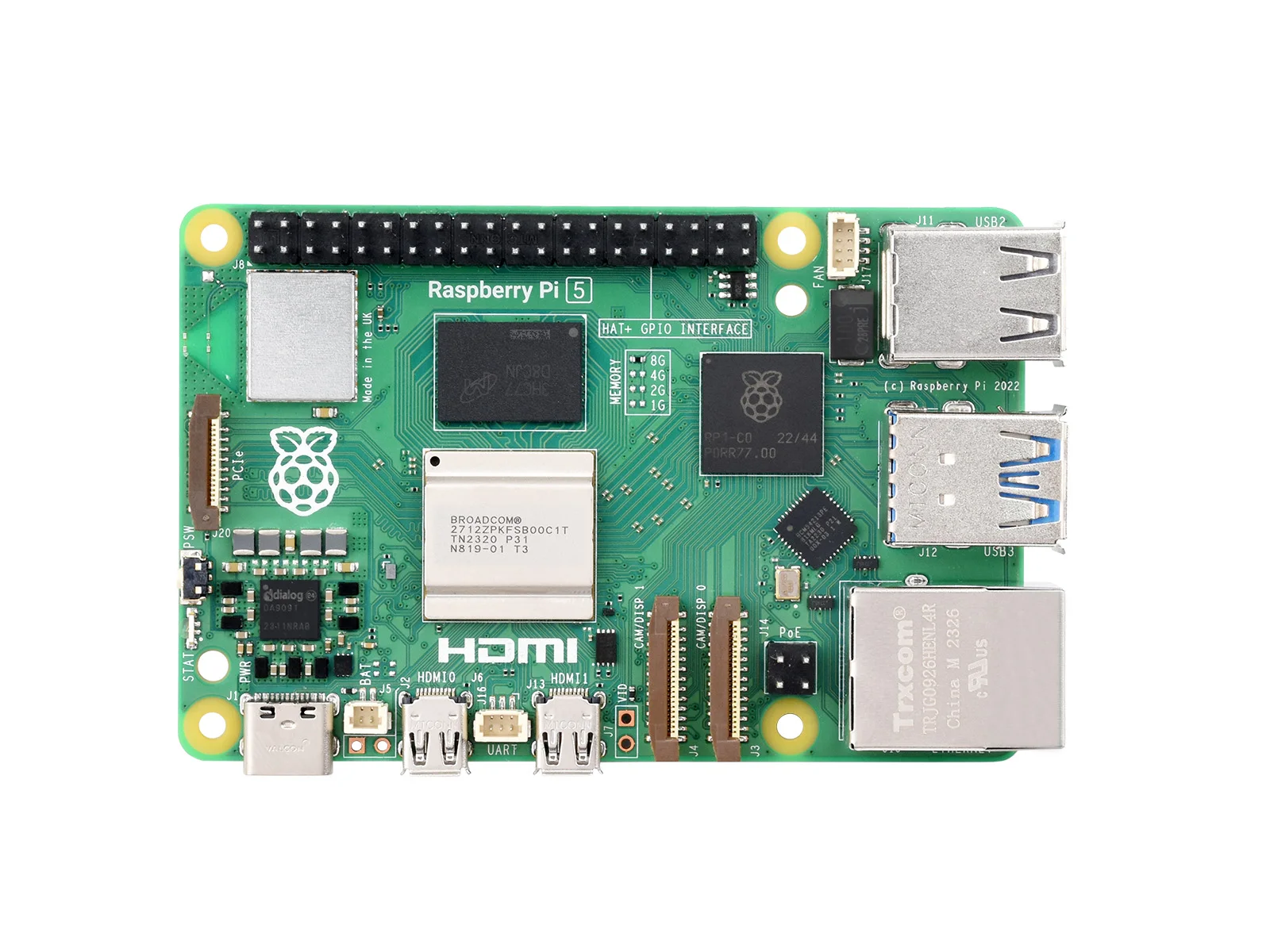 Raspberry Pi 5, 2,4 GHz Quad-Core 64-Bit-Arm-Cortex-A76-CPU – Bild 3