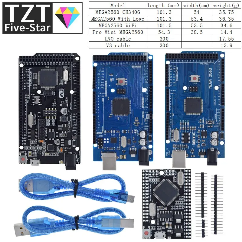 Mega2560 ATMEGA16U2 / Pro Mini MEGA 2560 Mega + WiFi R3 ATmega2560 – Bild 2