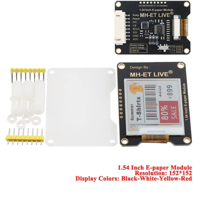 1,54'' 2,9'' 2,13'' 2,9 2,13 1,54 Zoll E-Paper-Modul E-Paper E-Ink – Bild 5