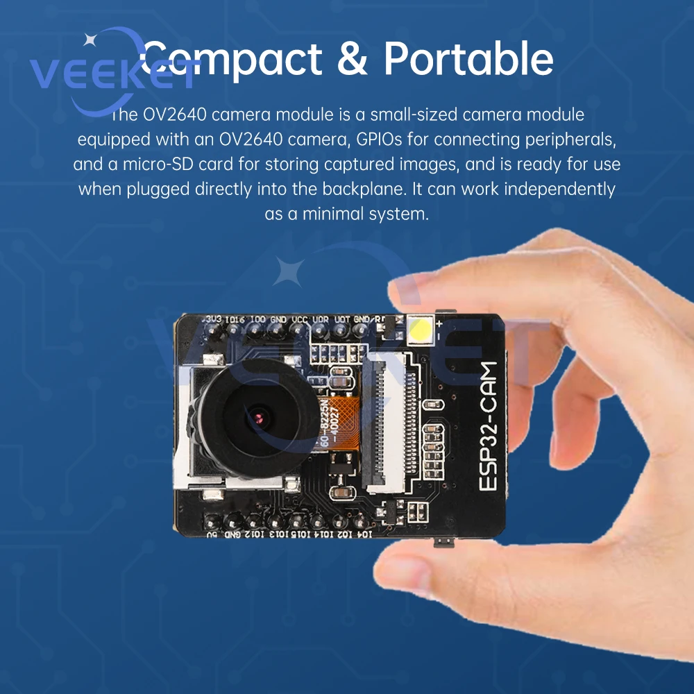 ESP32-CAM ESP32-CAM-MB micro usb esp32 seriell zu wifi esp32 cam – Bild 4