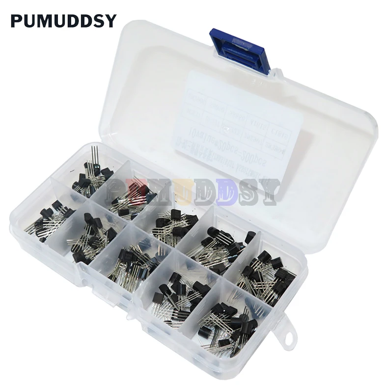 Transistor-Sortiment-Kit 10 Werte 200 Stück BC337 BC327 2N2222 2N2907 – Bild 2