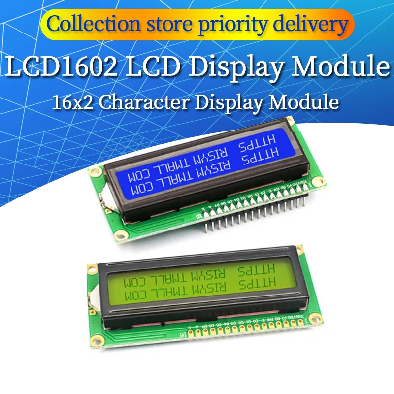 LCD1602 1602 LCD Modul Blau/Gelb Grün Bildschirm 16x2 Zeichen LCD Display PCF8574T PCF8574 IIC I2C Interface