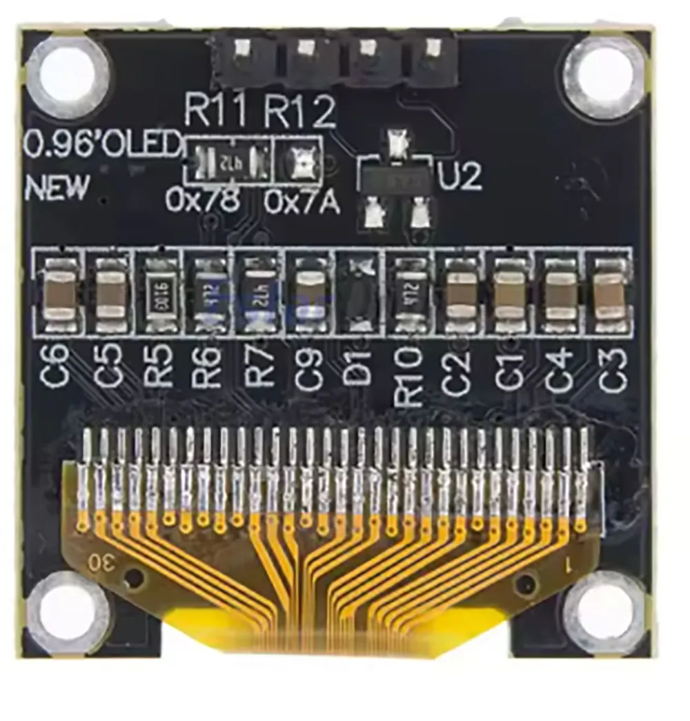 0,96 Zoll OLED-Displaymodul SSD1306-Treiber 128*64 Auflösung IIC I2C – Bild 6